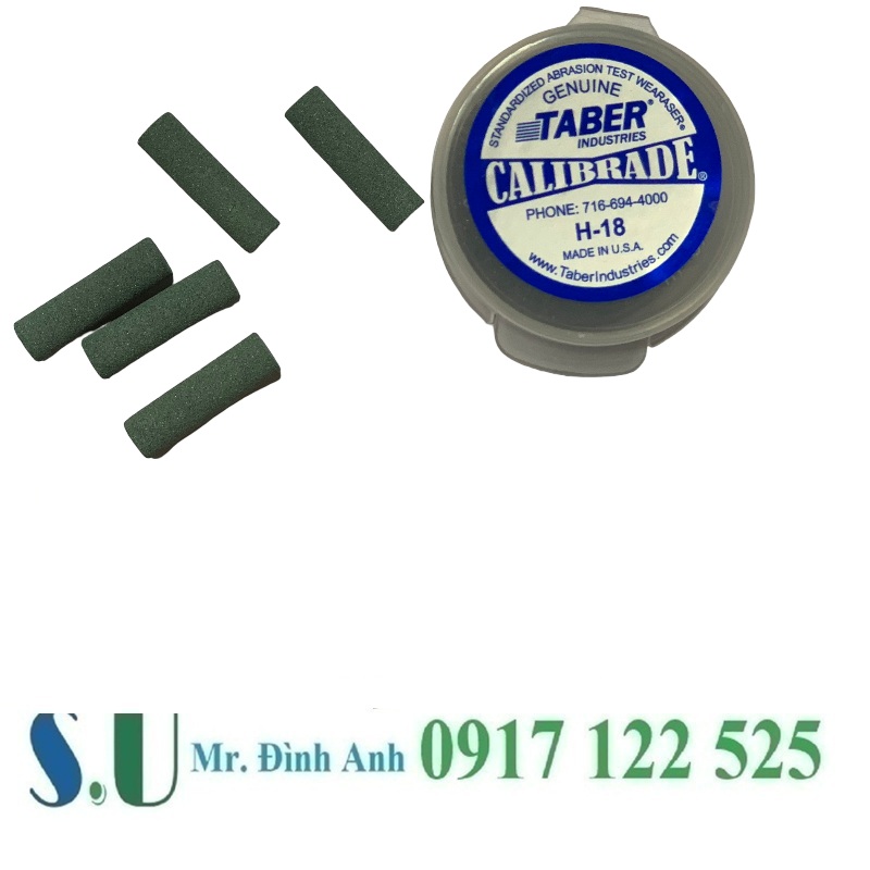 Thanh mài H-18 hãng Taber loại 5 thanh – Giải pháp kiểm tra mài mòn chính xác cho vật liệu mềm