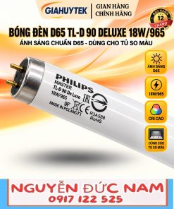 Bóng đèn D65 Philips TL-D 90 De Luxe 18W/965 – Nguyễn Đức Nam 0907 122 525